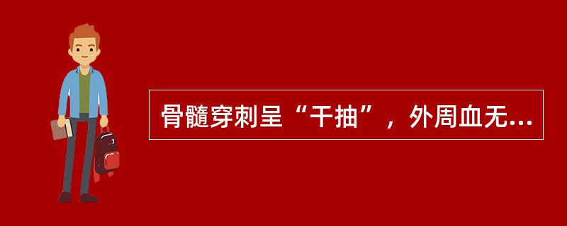 骨髓穿刺呈“干抽”，外周血无幼稚细胞出现，肝脾不肿大。可能为下面哪种疾病