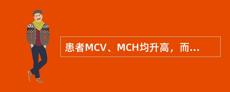 患者MCV、MCH均升高，而MCHC却正常，最可能是