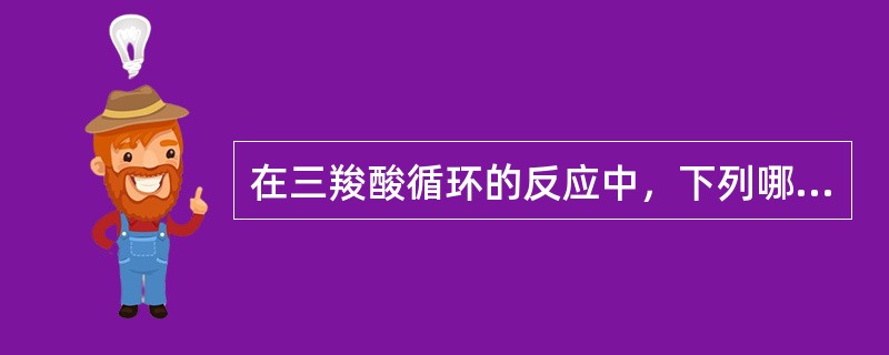 在三羧酸循环的反应中，下列哪→步不为呼吸链提供氢原子（）