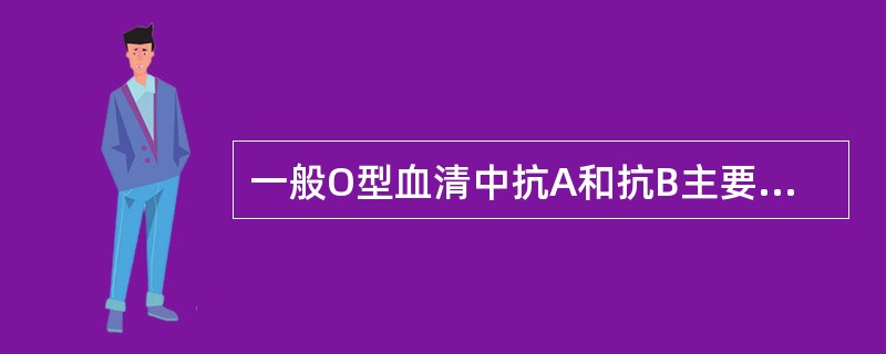 一般O型血清中抗A和抗B主要是（ ）。