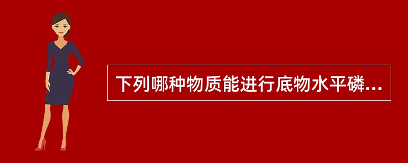 下列哪种物质能进行底物水平磷酸化（ ）