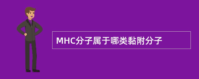 MHC分子属于哪类黏附分子