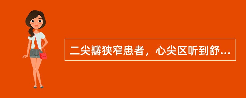 二尖瓣狭窄患者，心尖区听到舒张期隆隆样杂音，关于该杂音不正确的是