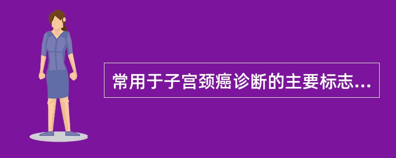 常用于子宫颈癌诊断的主要标志物是()