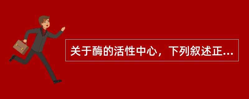 关于酶的活性中心，下列叙述正确的是