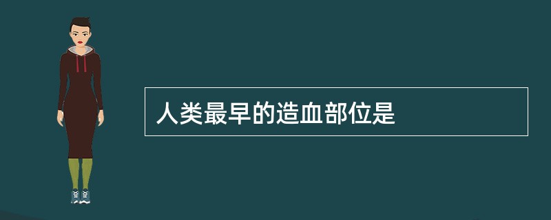 人类最早的造血部位是
