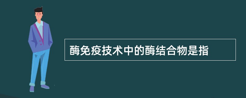 酶免疫技术中的酶结合物是指