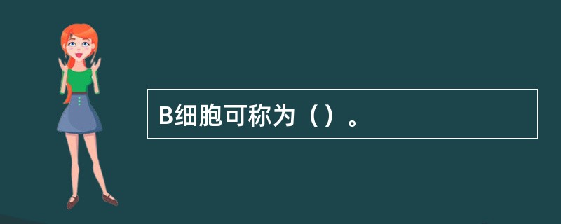 B细胞可称为（）。