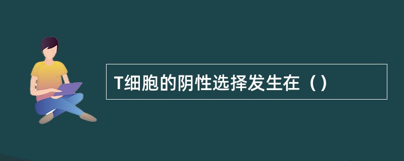 T细胞的阴性选择发生在（）