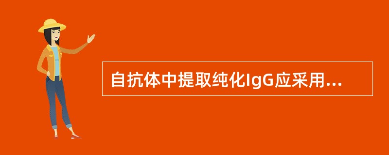 自抗体中提取纯化IgG应采用下列哪种方法（）