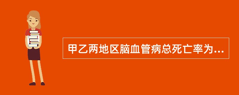 甲乙两地区脑血管病总死亡率为30‰。标化后，甲地标化死亡率为40‰。乙地标化死亡率为20‰，由此可认为