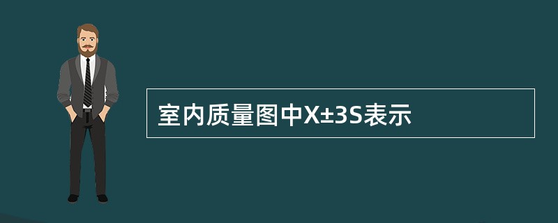 室内质量图中X±3S表示