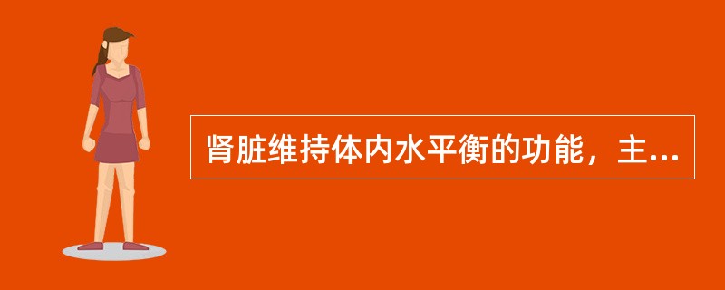 肾脏维持体内水平衡的功能，主要靠调节下列哪项活动来实现