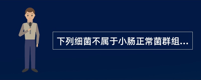 下列细菌不属于小肠正常菌群组成的是()