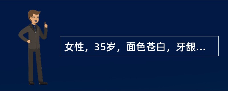 女性，35岁，面色苍白，牙龈出血，月经量增多半年。检验：外周血全血细胞减少，网织红细胞0.2%；胸骨柄穿刺显示有核细胞增生活跃，以晚幼红细胞及成熟淋巴细胞为主，全片未见巨核细胞。最可能的诊断是