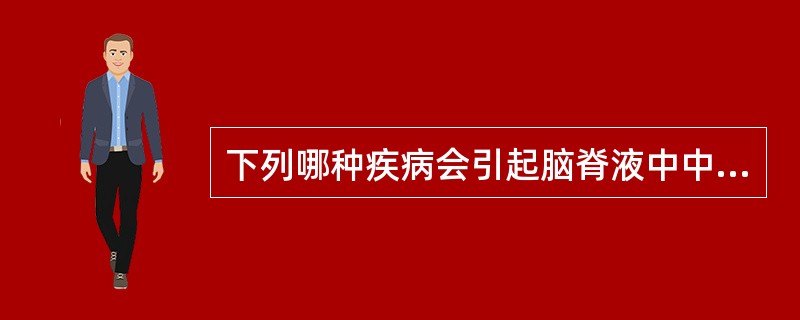 下列哪种疾病会引起脑脊液中中性粒细胞的数目增加()