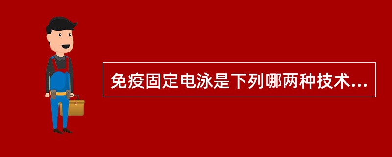 免疫固定电泳是下列哪两种技术的结合