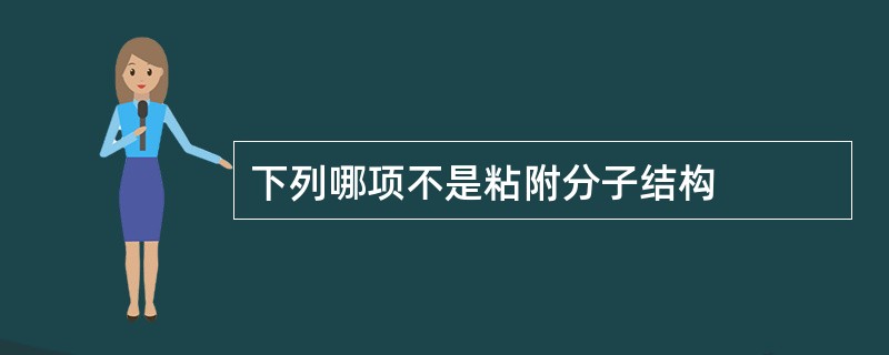 下列哪项不是粘附分子结构