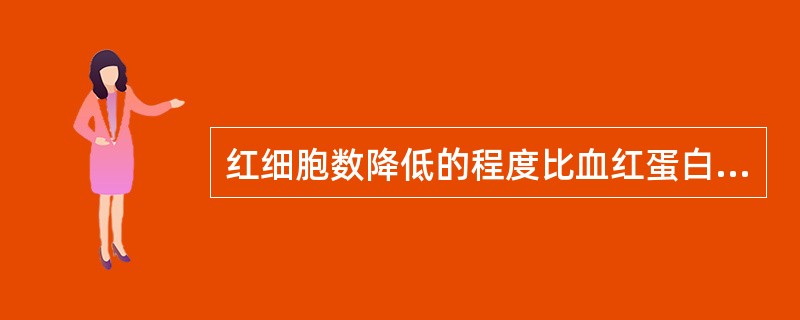 红细胞数降低的程度比血红蛋白更显著，最可能的诊断是