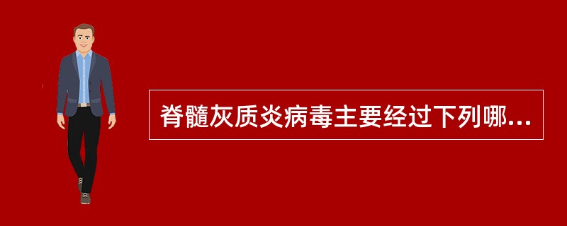 脊髓灰质炎病毒主要经过下列哪一个途径传播（）。