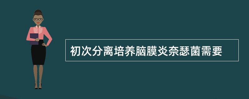 初次分离培养脑膜炎奈瑟菌需要