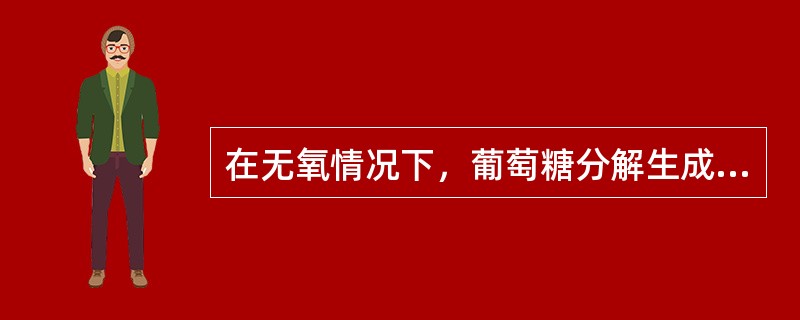 在无氧情况下，葡萄糖分解生成乳酸的过程称为