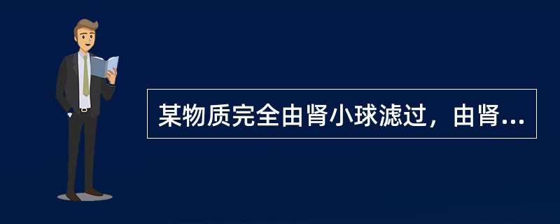 某物质完全由肾小球滤过，由肾小管全部重吸收的物质清除率是（）