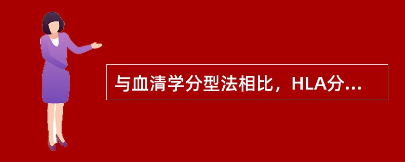 与血清学分型法相比，HLA分子分型方法的优点是