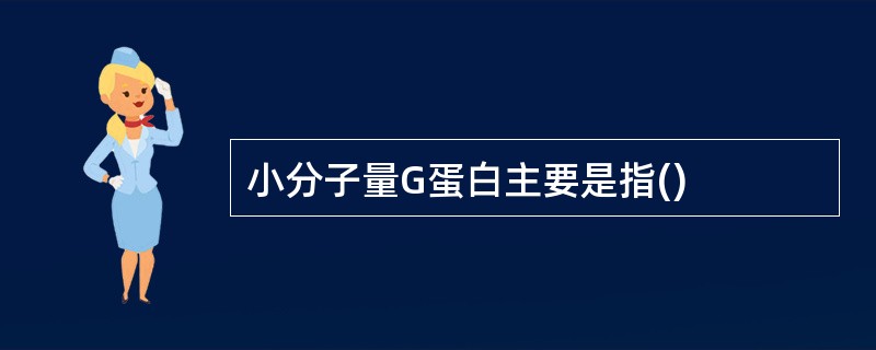 小分子量G蛋白主要是指()