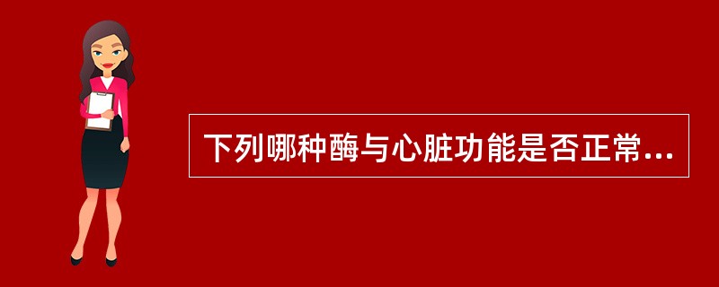 下列哪种酶与心脏功能是否正常关系不大