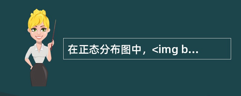 在正态分布图中，<img border="0" style="width: 10px; height: 16px;" src="https://