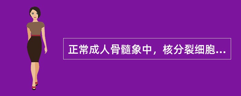 正常成人骨髓象中，核分裂细胞不应超过