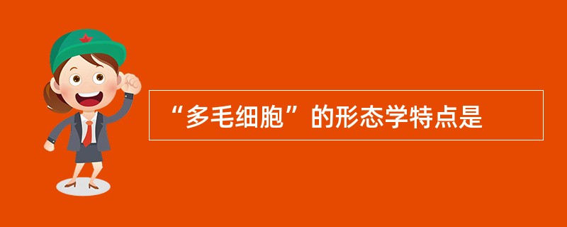 “多毛细胞”的形态学特点是