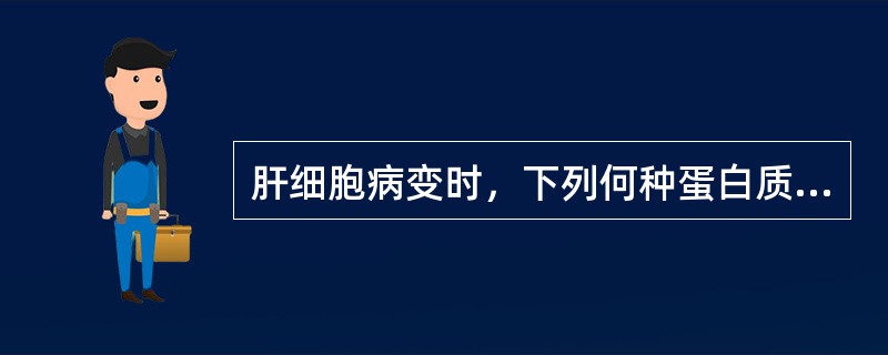 肝细胞病变时，下列何种蛋白质合成不减少()