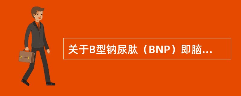 关于B型钠尿肽（BNP）即脑钠肽，下列叙述正确的是