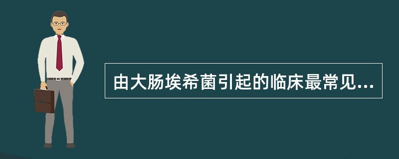 由大肠埃希菌引起的临床最常见的肠外感染是