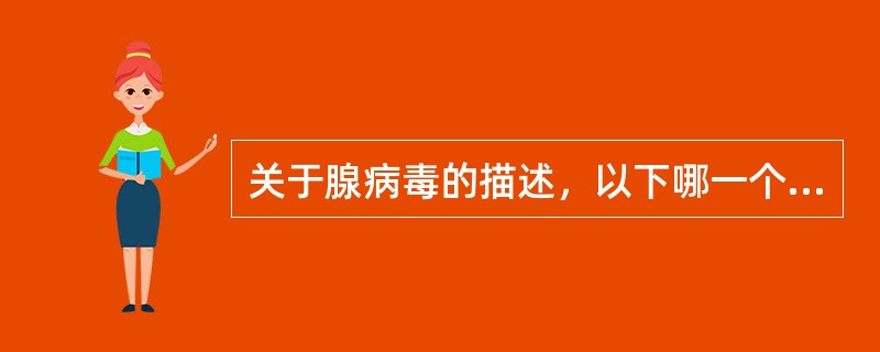 关于腺病毒的描述，以下哪一个是错误的