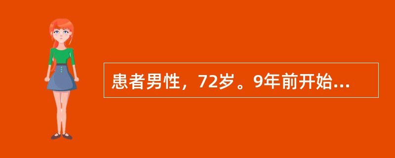 患者男性，72岁。9年前开始经常出现咳嗽、咳痰，近1年来症状加重，咳嗽、咳痰喘息，呼吸困难。X线胸片显示肺透亮度增高，膈肌低平。患者1天前在用力大便时突感呼吸困难加重，右胸刺痛。最可能诊断为自发性气胸