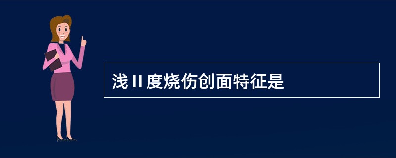 浅Ⅱ度烧伤创面特征是