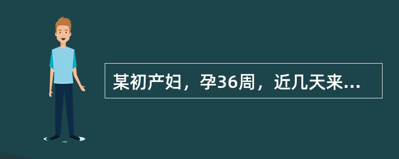 某初产妇，孕36周，近几天来头痛，眼花，伴视物模糊1天，今突然全身抽搐1次，急诊入院。检查神志尚清，血压160/110mmHg（23/14.6kPa），LOA(左枕前)，胎心140次/分。引起子痫抽搐
