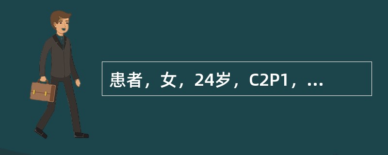 患者，女，24岁，C2P1，孕40周。破水14小时，有规律宫缩10小时，胎儿手脱出阴道口来院。检查：产妇腹痛拒按，烦躁不安，脉搏、呼吸快，胎心不清，约160次／分。对该孕妇的最佳处理措施是