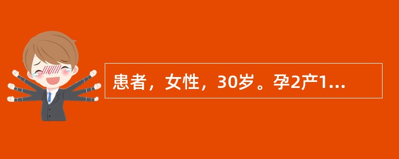 患者，女性，30岁。孕2产1，孕30周时行产前检查，B超示胎儿发育未见异常，腹部触诊结果示子宫底部触及圆而硬、有浮球感的胎儿部分，血压正常。听诊胎心时，听得最清楚的部位最可能位于孕妇腹壁的