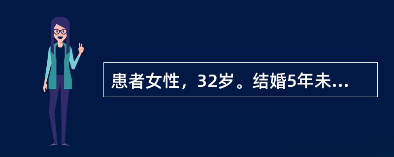 患者女性，32岁。结婚5年未孕，既往月经规律。现停经40日，阴道少量流血伴下腹坠痛1日。查体:血压100/70mmHg，脉搏92次/分，下腹轻压痛，无反跳痛，移动性浊音(-)。妇科检查:子宫略大，宫颈