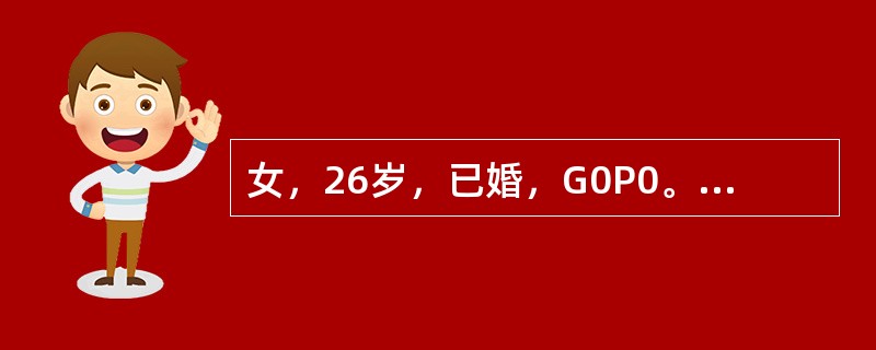 女，26岁，已婚，G0P0。因"停经45天，恶心呕吐5天"于2009年4月10日入院，平时月经周期欠规律30~40天，4天干净，末次月经于2009年2月23日。既往有"胃