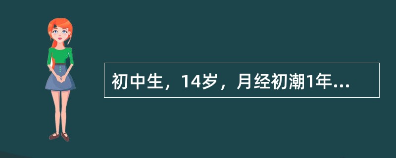 初中生，14岁，月经初潮1年，现停经2个月，阴道流血22天，无腹痛，血常规正常，B超检查：子宫附件无异常。最可能的诊断是