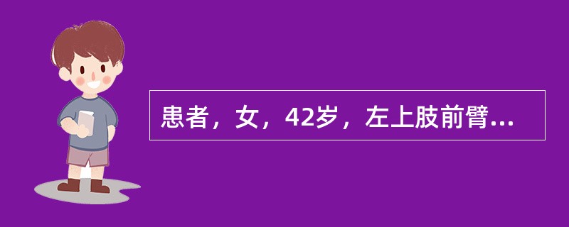 患者，女，42岁，左上肢前臂红肿约2cm×4cm大小，皮温高，触之有波动感，与正常组织分界清楚，应考虑