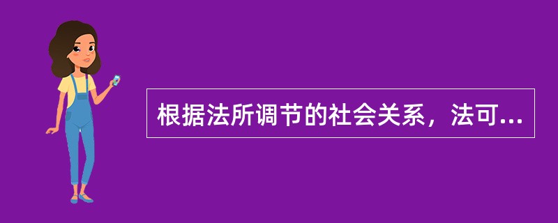 根据法所调节的社会关系，法可分为()