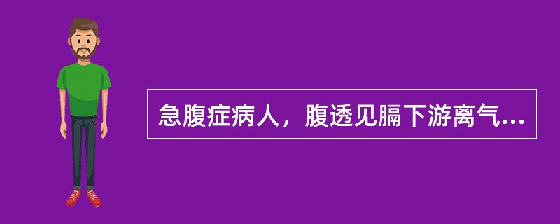 急腹症病人，腹透见膈下游离气体，提示腹内的病变是