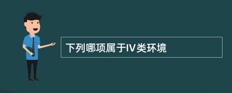 下列哪项属于Ⅳ类环境