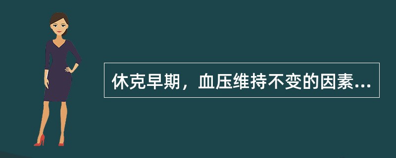 休克早期，血压维持不变的因素是()